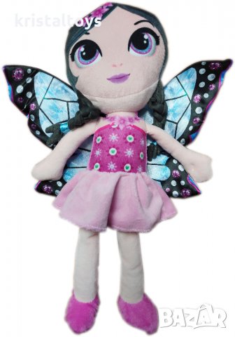 Детска плюшена кукла Фея с крилца, снимка 1