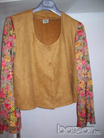 ПРОМО -50%! S. ЕФЕКТЕН ЛЕТЕН КОСТЮМ С ДАНТЕЛЕНИ РЪКАВИ. БГ производство., снимка 2 - Костюми - 13462716