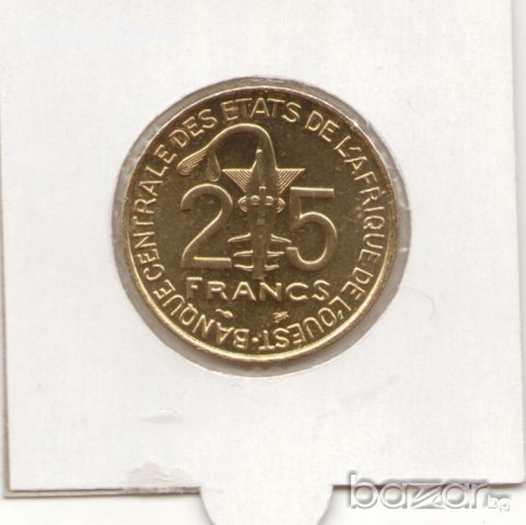 Western Africa(BCEAO)-25 Francs-1997-KM# 9-F.A.O., снимка 2 - Нумизматика и бонистика - 12903087