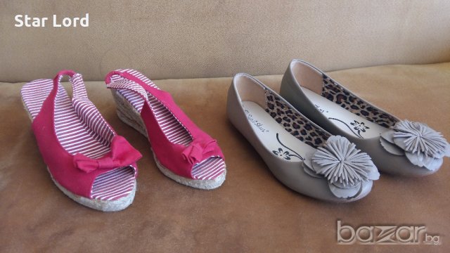 2 чифта обувки - пантофки и сандали, снимка 1 - Сандали - 20554993