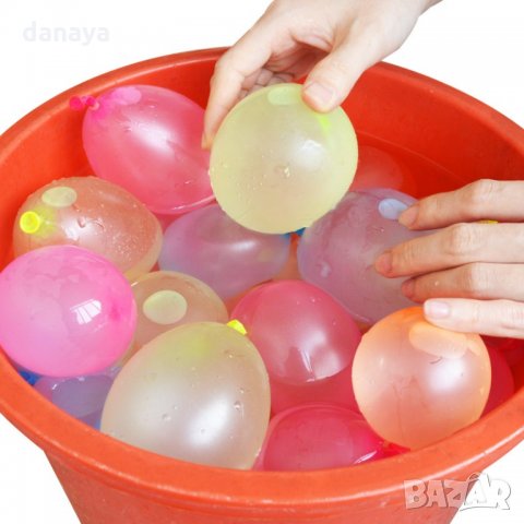 387 Балони водни бомби парти балони връзка с 37 броя балончета водна бомба, снимка 5 - Надуваеми играчки - 21714869