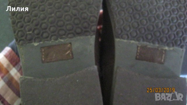Пролетни ботуши Clarks UK 2,5  EUR 35, естествен велур, снимка 7 - Детски обувки - 24812084