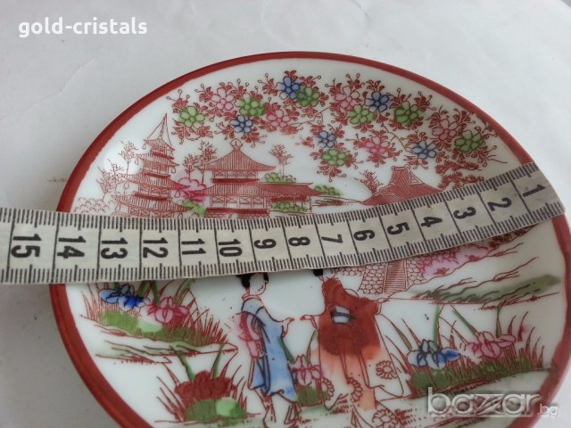 рисувани чинийки японски фин  порцелан , снимка 8 - Антикварни и старинни предмети - 19984903