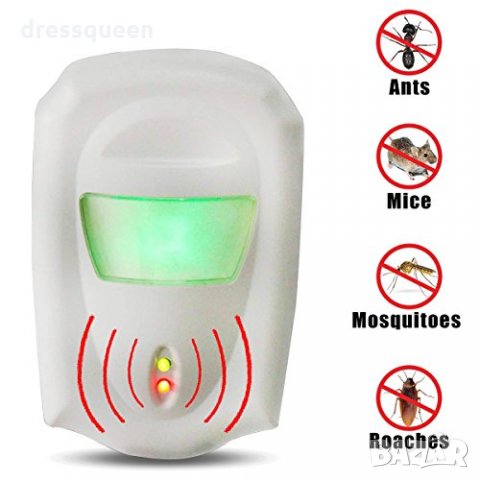 Pest Repeller Електрическо ултразвуково устройство за боба с вредители Пест Рипелър, снимка 2 - Други стоки за дома - 24836334
