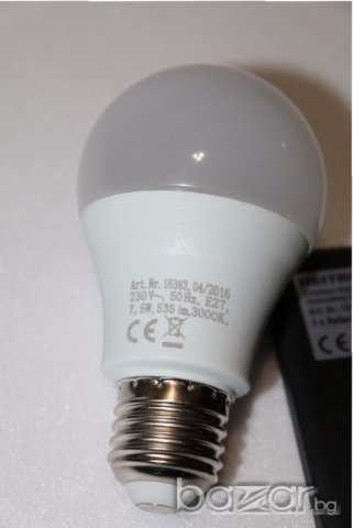 LED кръгла, мат крушка с променящ се цвят, нова, немска HEITRONIC, внос от Германия, снимка 6 - Крушки - 16668233