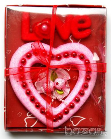 Луксозно сърце Валентинка - Love, снимка 2 - Романтични подаръци - 6674009