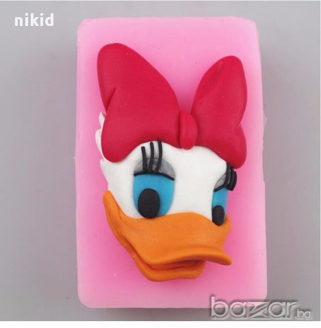 Дейзи пате силиконов молд форма за декор украса торта фондан гипс шоколад и др