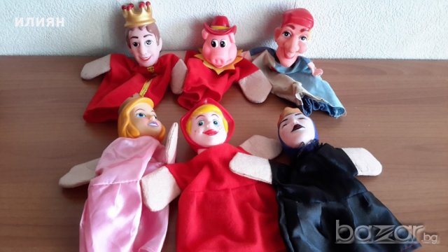 6 броя театрални кукли 40лв за всички във Добро състояние , снимка 1 - Кукли - 19578612