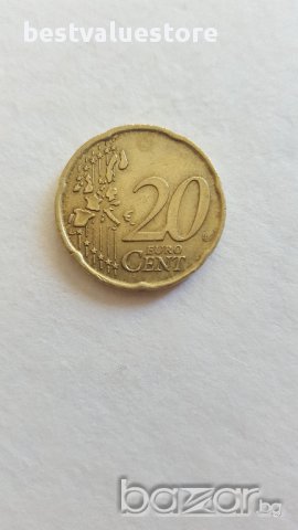 20 Евроцента От 2002г. / 2002 20 Euro Cent KM# 214 Schön# 232, снимка 1 - Нумизматика и бонистика - 15890469
