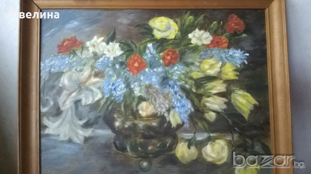 стара картина-цветя