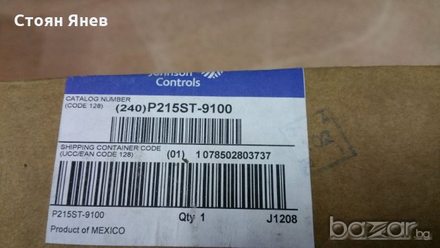 Управление за вентилатори Johnson Controls P215ST-9100, снимка 6 - Други машини и части - 19796736