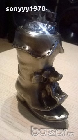 Ретро запалка-ботуш 12/9/6 см-внос швеицария, снимка 5 - Антикварни и старинни предмети - 15966884