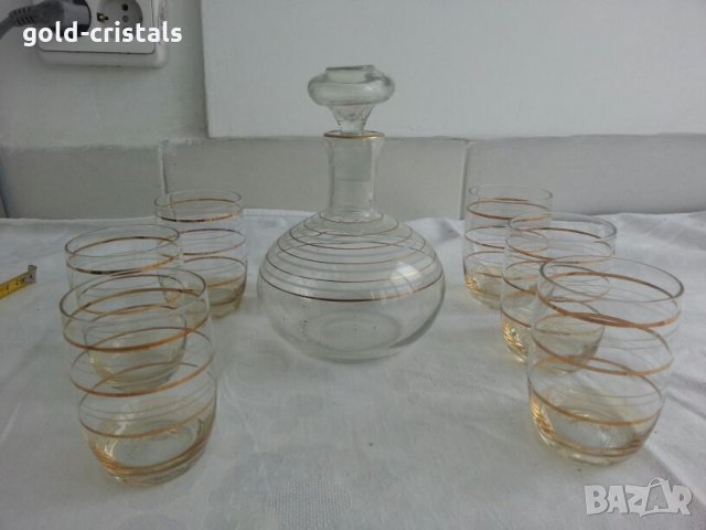 Стъклени чаши чашки , снимка 6 - Антикварни и старинни предмети - 23854578
