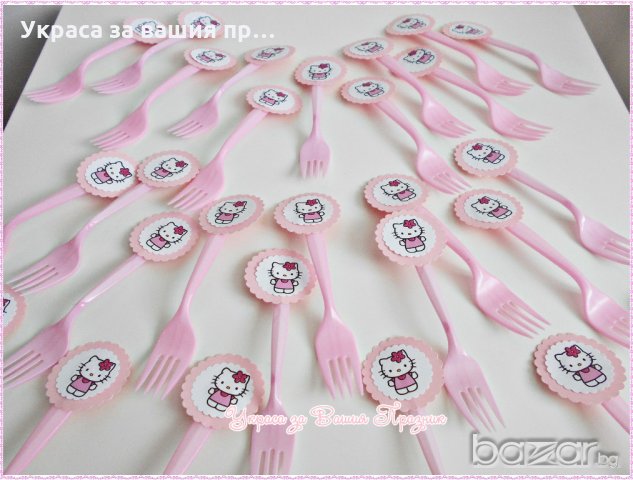 украса аксесоари и аксесоари за детски рожден ден с Хелоу Кити, снимка 16 - Декорация - 19127531
