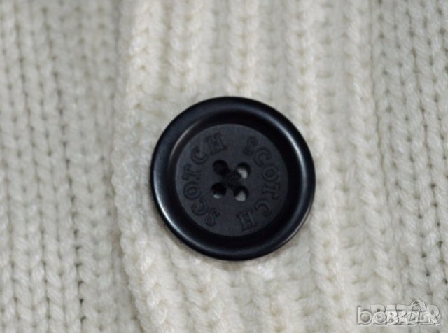 Scotch & Soda ® мъжка жилетка бяла фланела, снимка 4 - Пуловери - 23467027