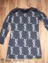 дамска блузка-туника с кожени ръкави на YSL реплика-размер- Л - Хл, снимка 4