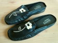 MIGATO - чисто нови затворени чехли от естествена кожа, снимка 1
