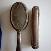 стар посребрен комплект четки арт деко, снимка 1 - Антикварни и старинни предмети - 21769504