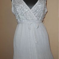 Бяла рокля Azara, снимка 1 - Рокли - 22643590