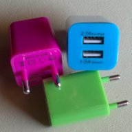Адаптер 220в. - 5в. зарядно + 3m Micro USB Data Sync дата кабел micro USB към USB 2.0, снимка 1 - USB кабели - 8066307