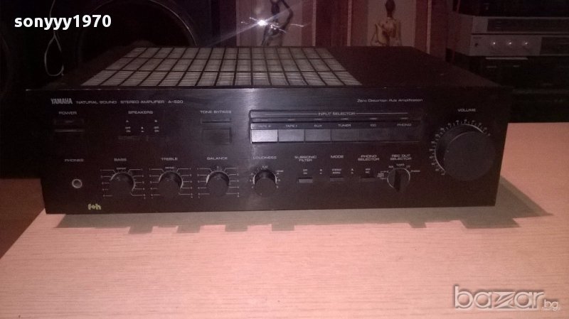 yamaha a-520 stereo amplifier-390w-внос швеицария, снимка 1