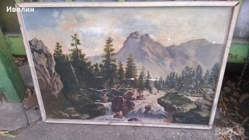 стара картина-пейзаж, снимка 1