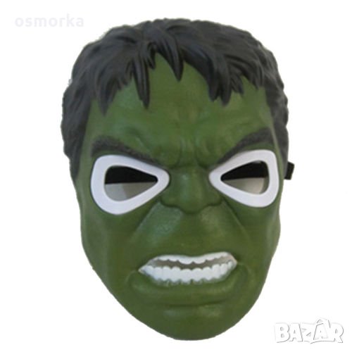 Хълк Hulk маска Led светлини нова Marvel герой зелен и силен, снимка 1