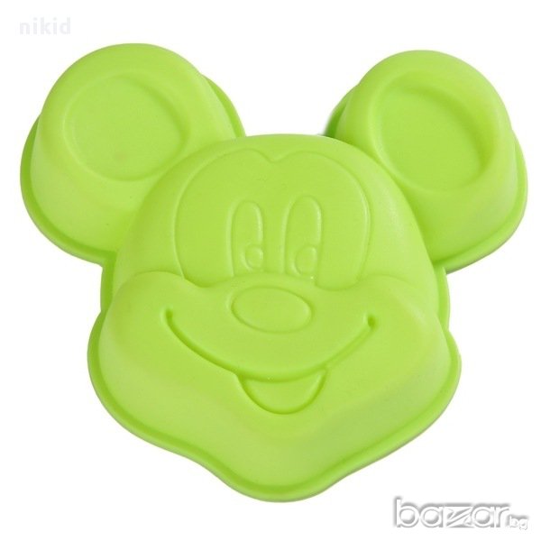 мики маус рожден ден средна силиконова форма молд за направа печене кекс торта желиран сладкиш, снимка 1
