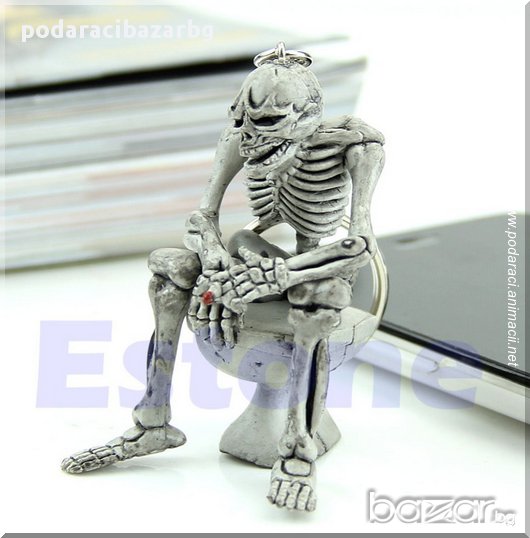 СКЕЛЕТ НА ТОАЛЕТНА ЧИНИЯ – КЛЮЧОДЪРЖАТЕЛ, снимка 1