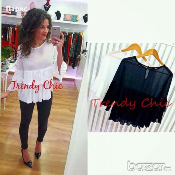 Дамска блуза солей в ЧЕРНО, снимка 1