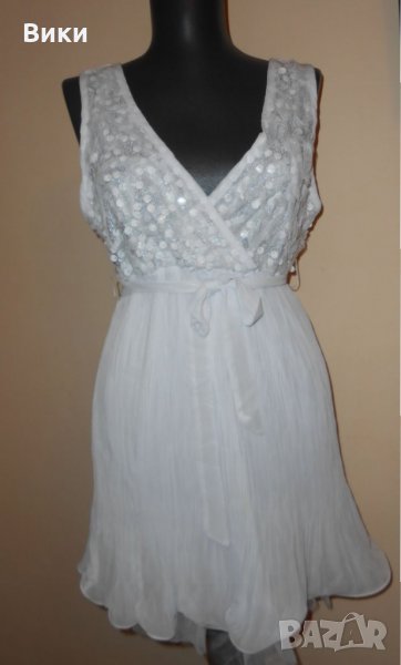 Бяла рокля Azara, снимка 1