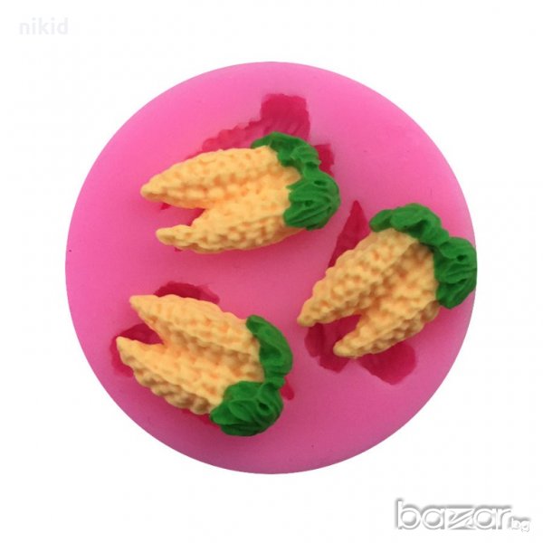 царевица кочани силиконова форма молд украса декор торта фондан шоколад, снимка 1