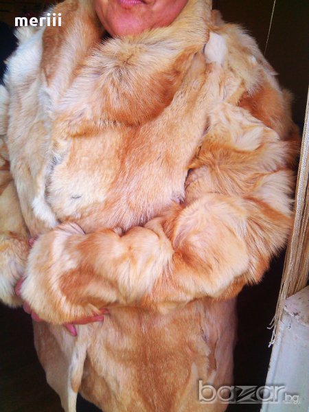 Палто от 100% естествена кожа от лисица, снимка 1