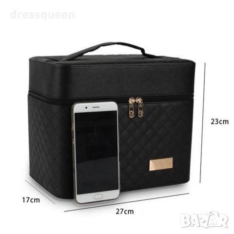 2165 Голям козметичен несесер на 2 нива , снимка 12 - Други - 24760503