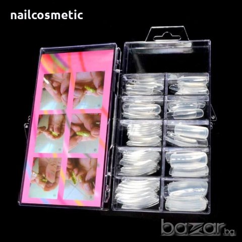 100 форми безцветни за изграждане и ноктопластика, снимка 2 - Продукти за маникюр - 21173310