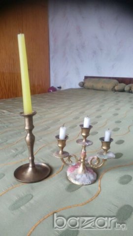 Свещници и други от месинг, снимка 6 - Декорация за дома - 19835091