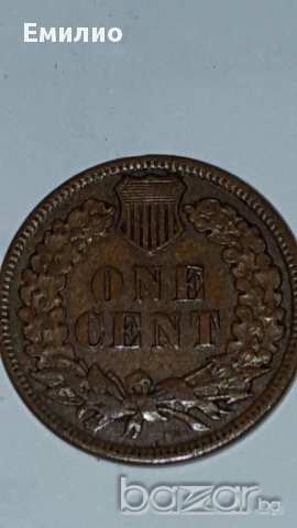 1 CENT INDIAN HEAD 1884 XF+++, снимка 3 - Нумизматика и бонистика - 16605528