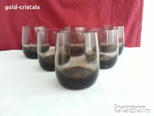 Стъклени чаши за уиски, снимка 1 - Антикварни и старинни предмети - 20063169