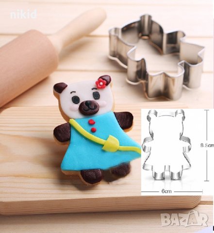 Право мече с рокля метална форма за сладки бисквитки мъфини кексчета фондан украса