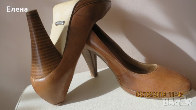 Дамски обувки естествена кожа 5TH AVENUE, снимка 3 - Дамски обувки на ток - 24241862