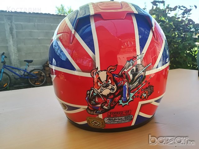 Мото каска Nitro Fibroglass размер М 58 см, снимка 4 - Аксесоари и консумативи - 21403844