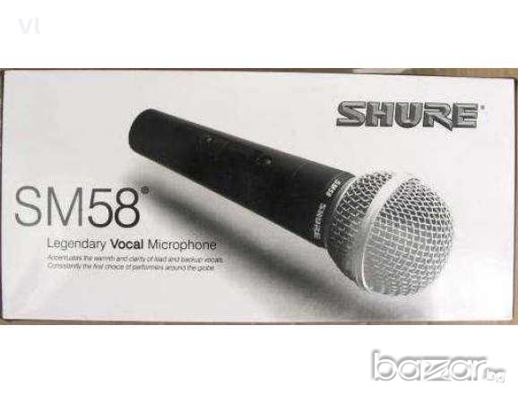 Вокален микрофон Shure Sm58 за караоке и презентации - кабелен 