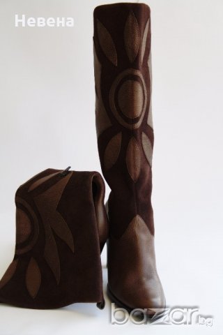 Дамски Ботуши Естествена кожа номер 39, снимка 2 - Дамски боти - 19848349