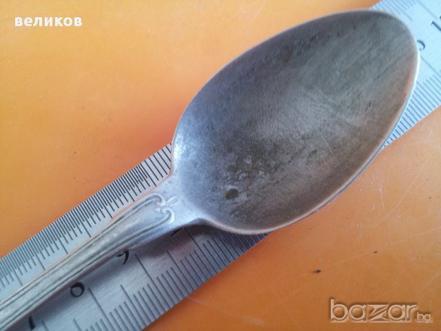 стара чаена лъжичка със щемпел на производителя, снимка 2 - Други ценни предмети - 11395764