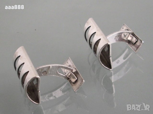 Сребърни бутонели копчета за маншети, снимка 2 - Други - 23648145