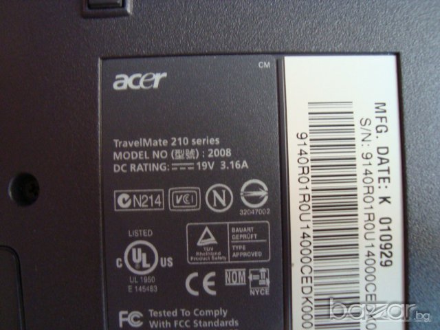 Acer Travelmate 212t на части, снимка 4 - Части за лаптопи - 6315233