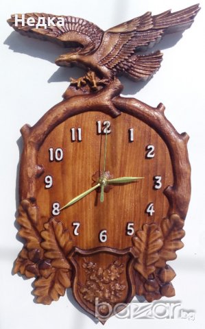 Часовници от дърво, дърворезба, за подарък , снимка 7 - Декорация за дома - 21416211