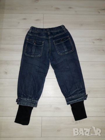 Детски сини дънки за момиче марка Yitai, снимка 2 - Детски панталони и дънки - 24029581