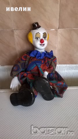 стара кукла за декораци-клоун, снимка 1