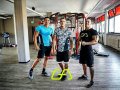 Мъжки спортни тениски за фитнес Gym Aesthetics ЧЕРНА, снимка 6